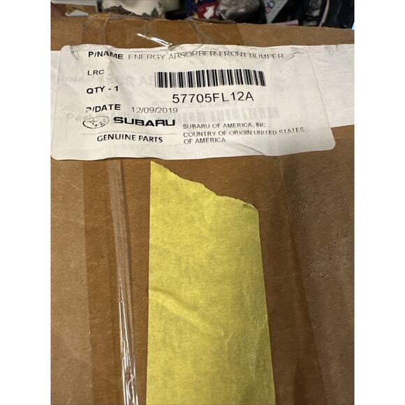 Bumper Face Bar Impact Absorber Front 57705FL12A for Subaru Impreza 2017-2019 - Picture 3 of 3